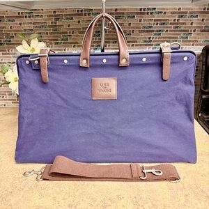 Line of Trade Weekender blue canvas bag